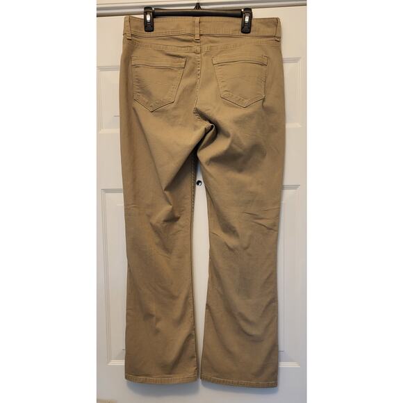 Riders By Lee Womens Jeans Beige Size 14M Relaxed Straight Fit Cotton Blend - Picture 3 of 13